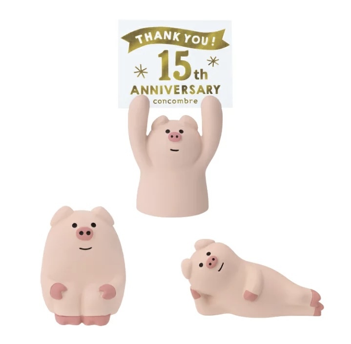 JP Comcombre 15th 限定豬豬 3隻套裝 2564