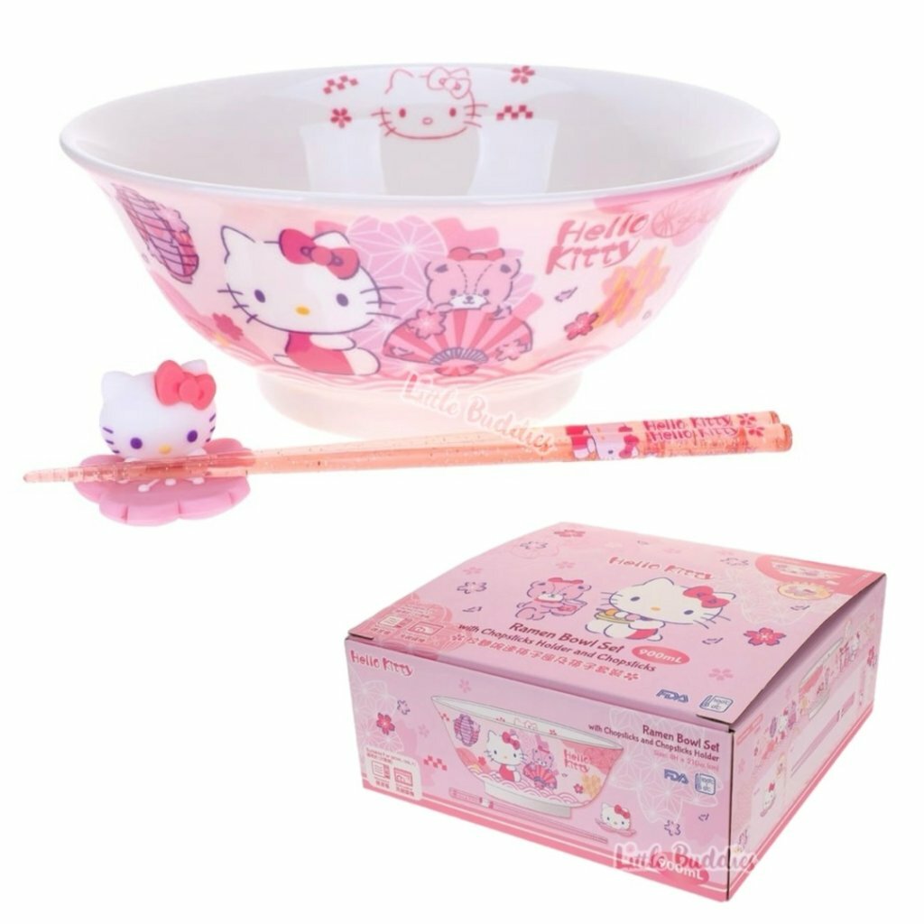 Sanrio 陶瓷拉麵碗筷禮盒套裝(附筷子座)