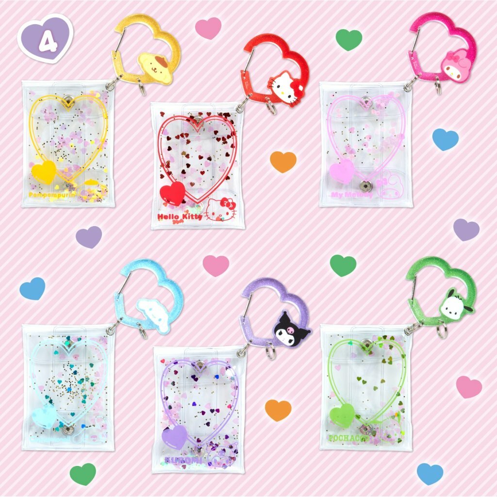 日本 Sanrio 心形爬山扣透明啪啪袋 2024角色大獎系列