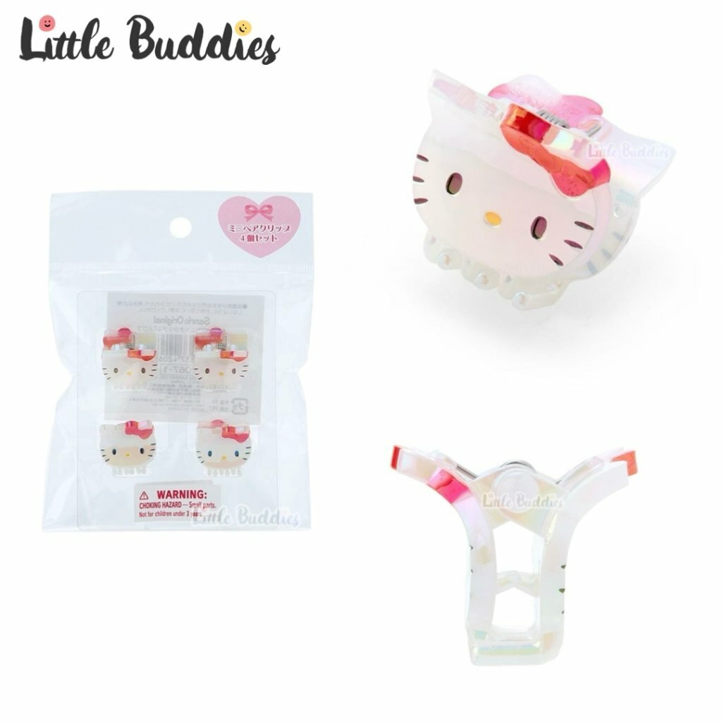 日本 Sanrio 幻彩迷你頭形髮夾 (4入)