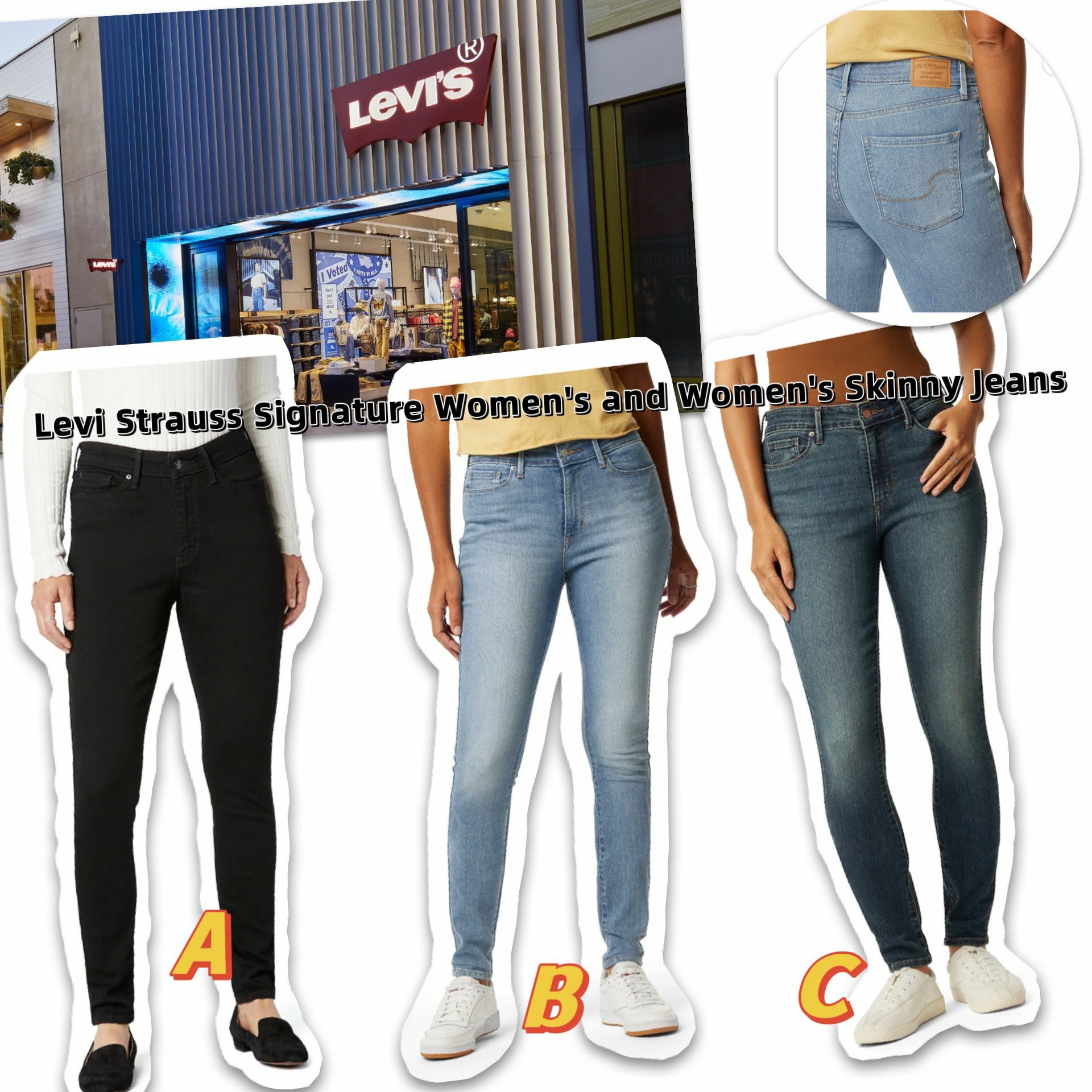 【預購】Levi Strauss G111123 女裝牛仔褲