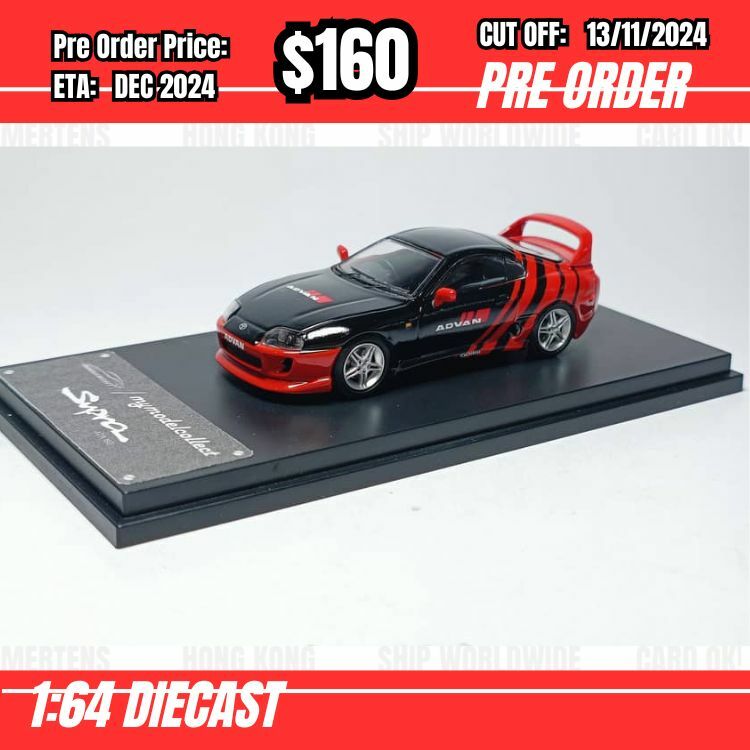 PO-$160 * Model Collect * 1:64 Toyota Supra A90 Bomex V1 Advan [OD12/11]