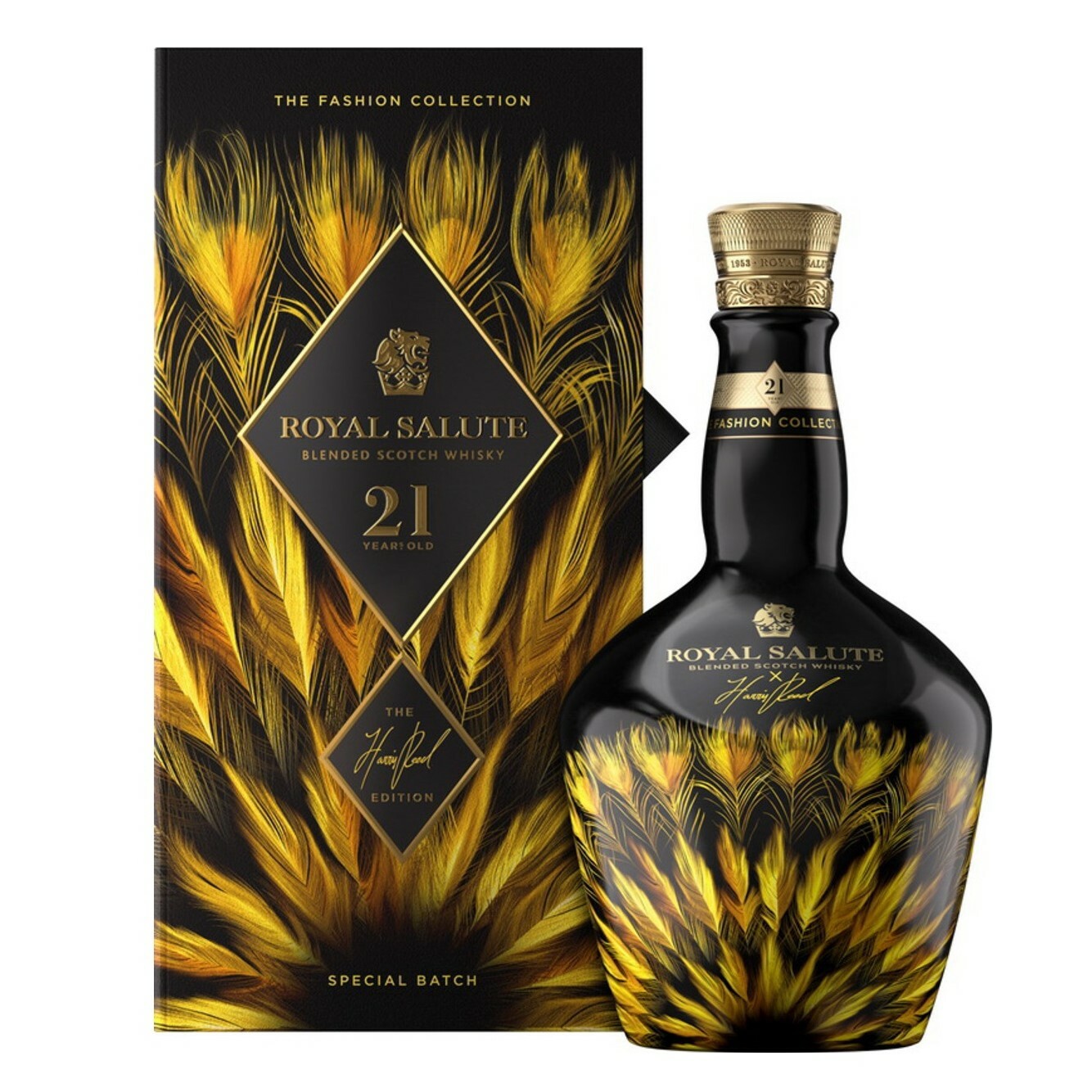 皇家禮炮 21年 新奢時尚系列 第三版 The Harris Reed 燦金羽冠 700mL