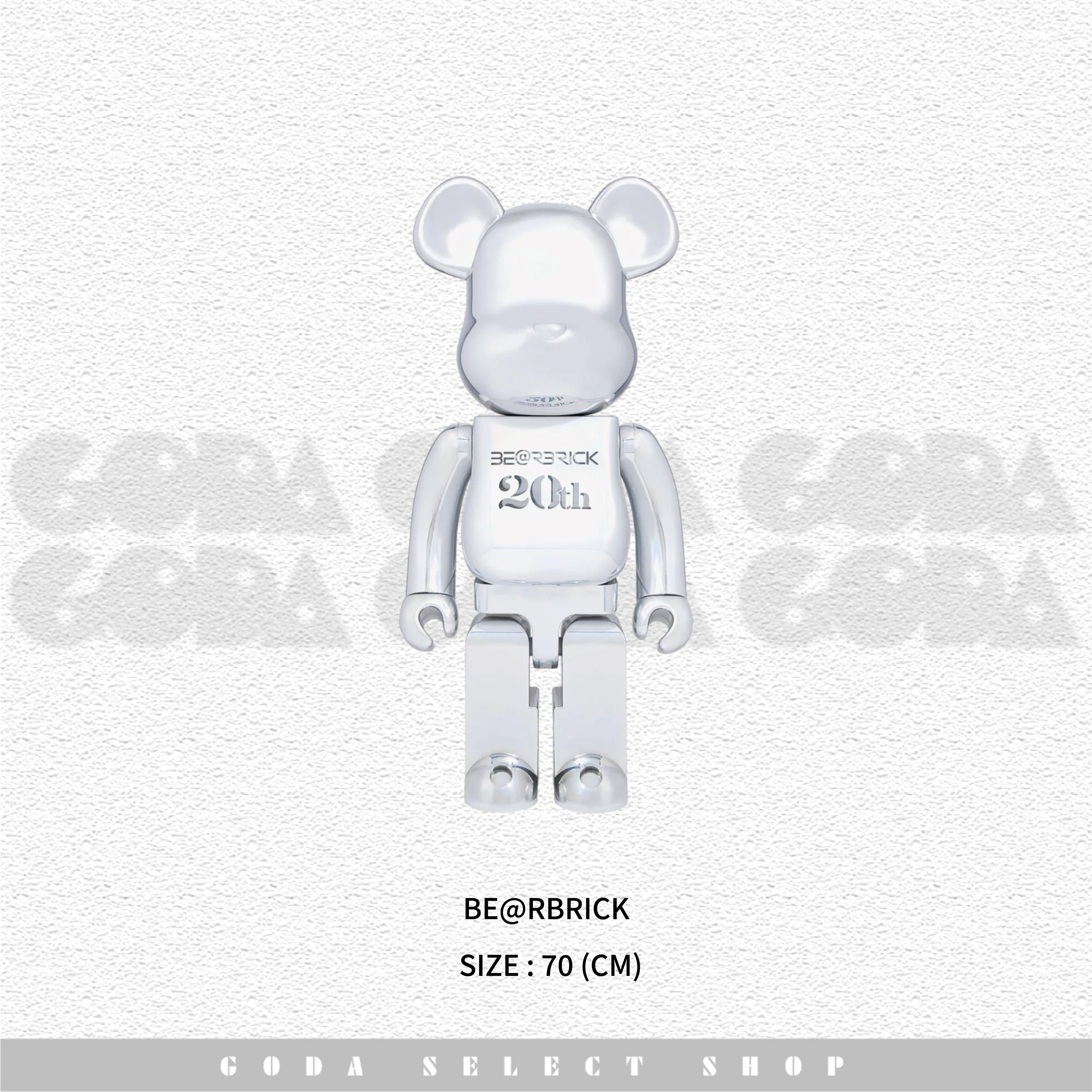 BE@RBRICK 1000% 20週年深鉻版 #GT