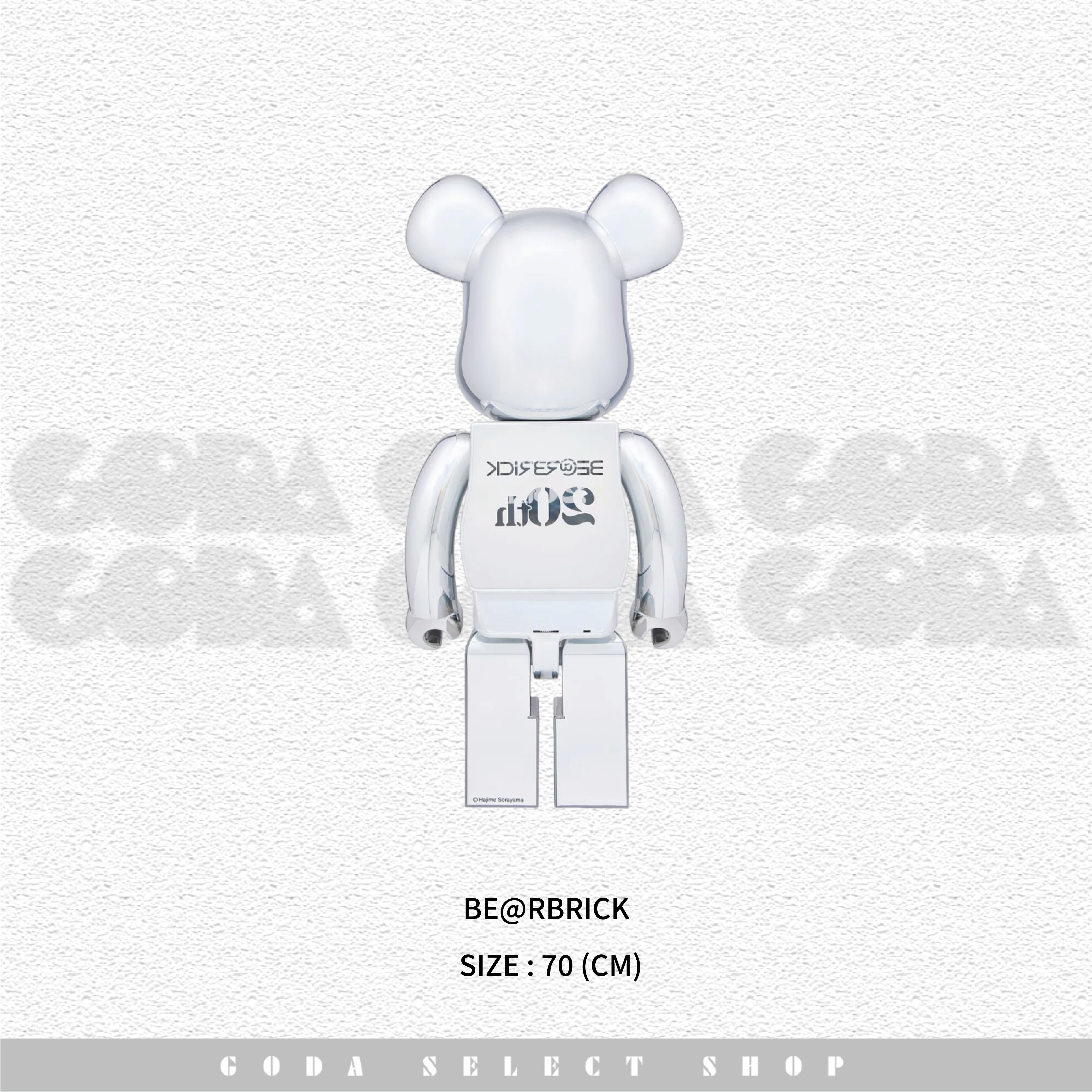 BE@RBRICK 1000% 20週年深鉻版 #GT