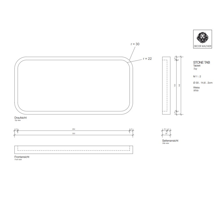 Décor Walther STONE TAB (0971050) Tray