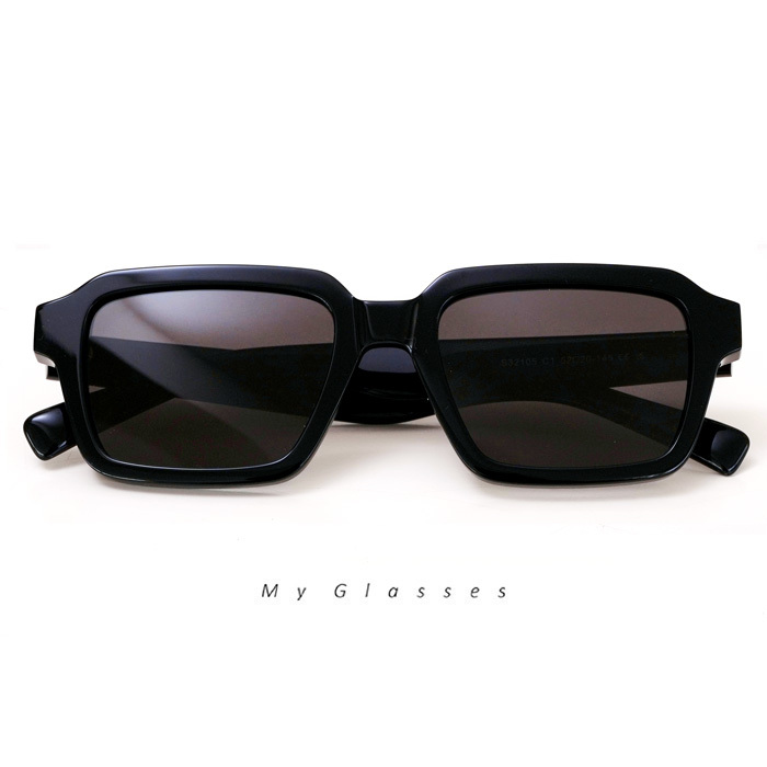B236經典粗板材方框墨鏡