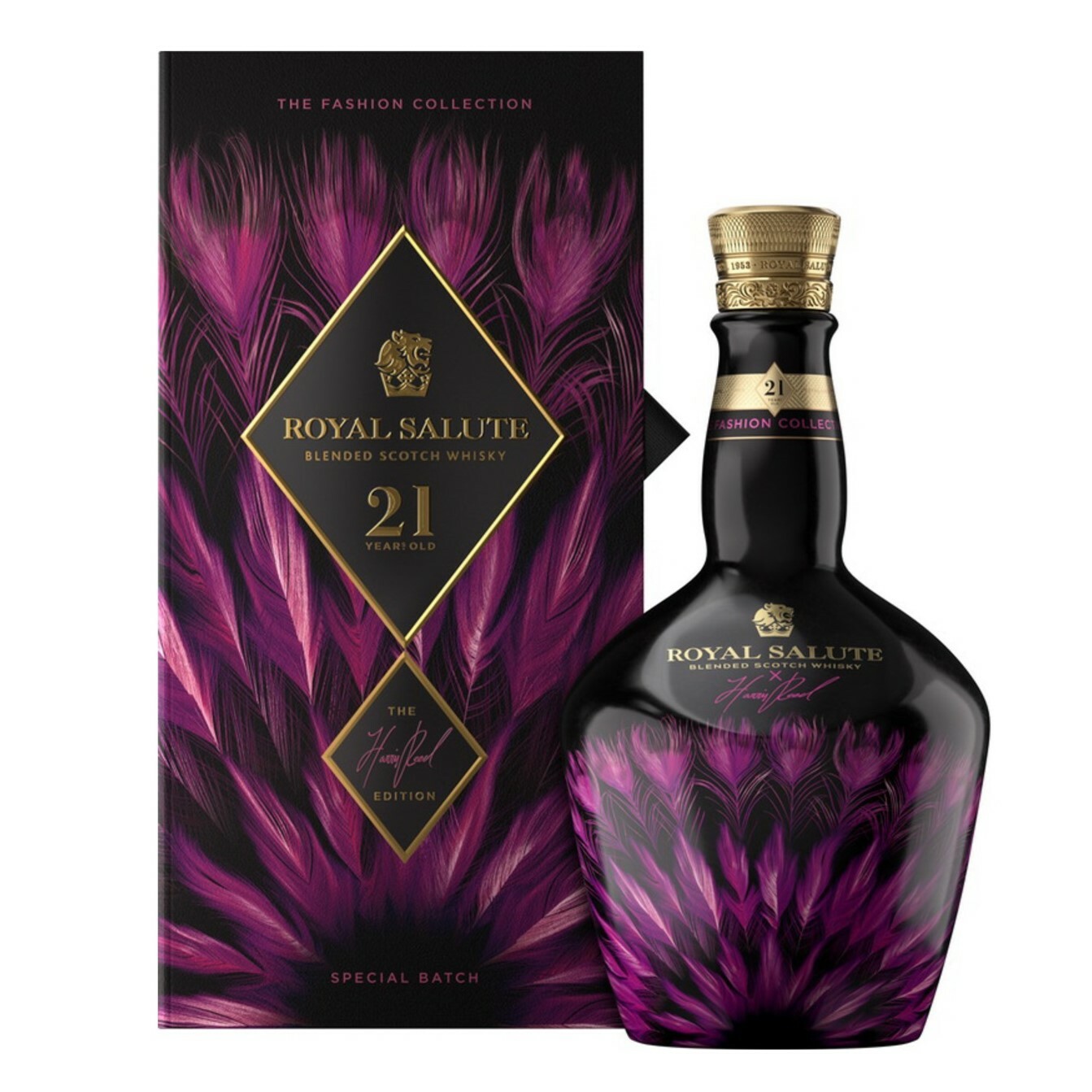 皇家禮炮 21年 新奢時尚系列 第三版 The Harris Reed 耀紫羽冠 700mL