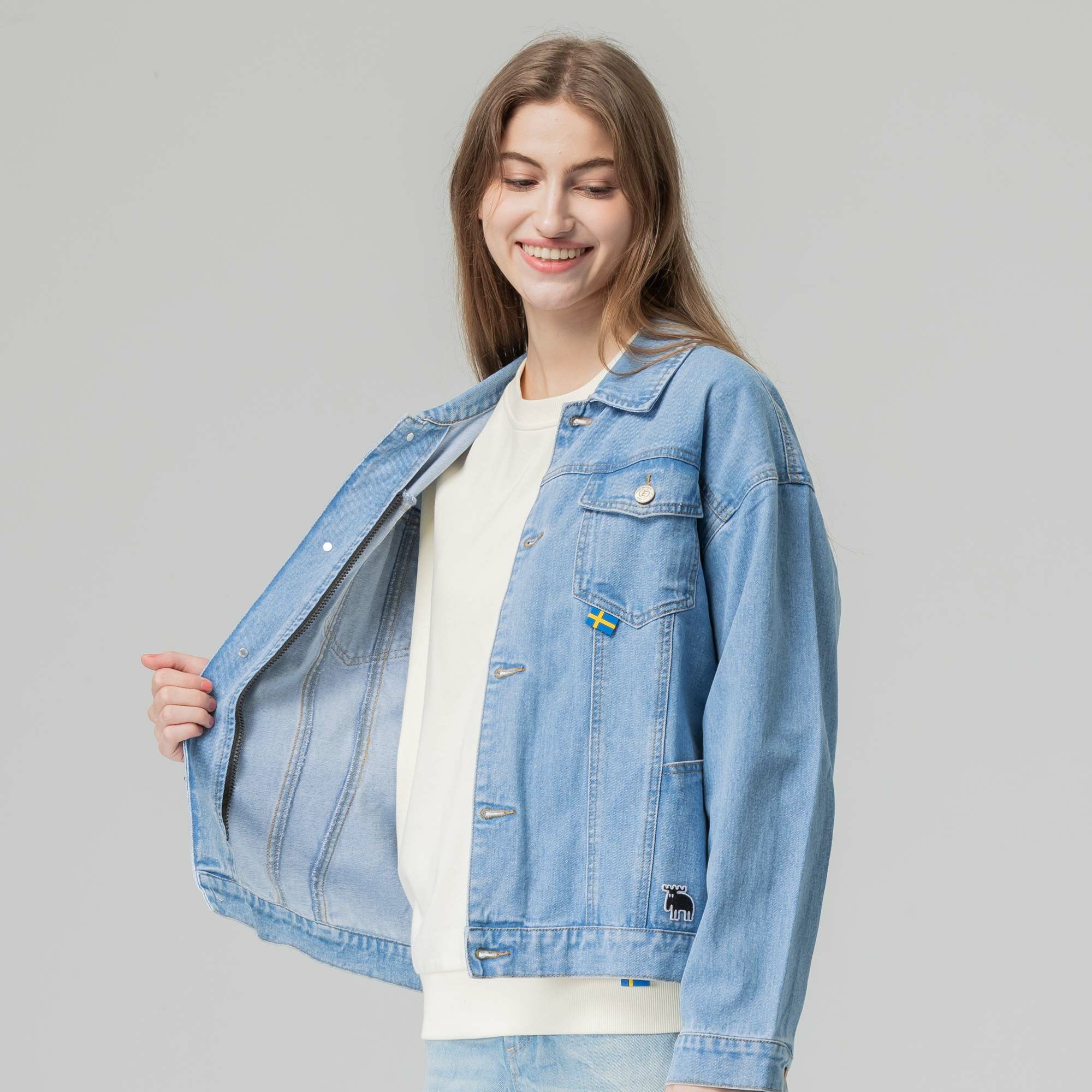 moz Sweden moose denim jacket + detachable vest