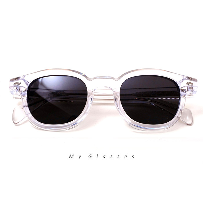 B238經典粗板材圓框墨鏡