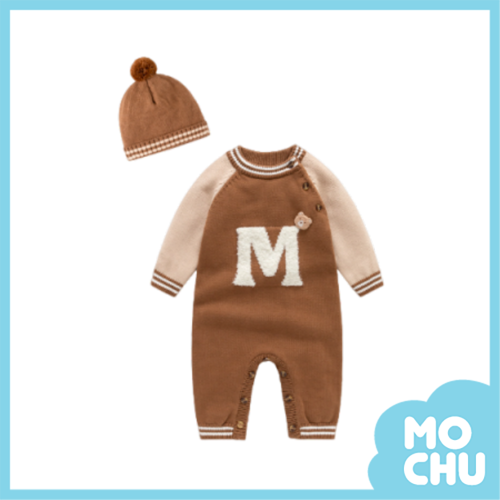 M小熊針織連身衣