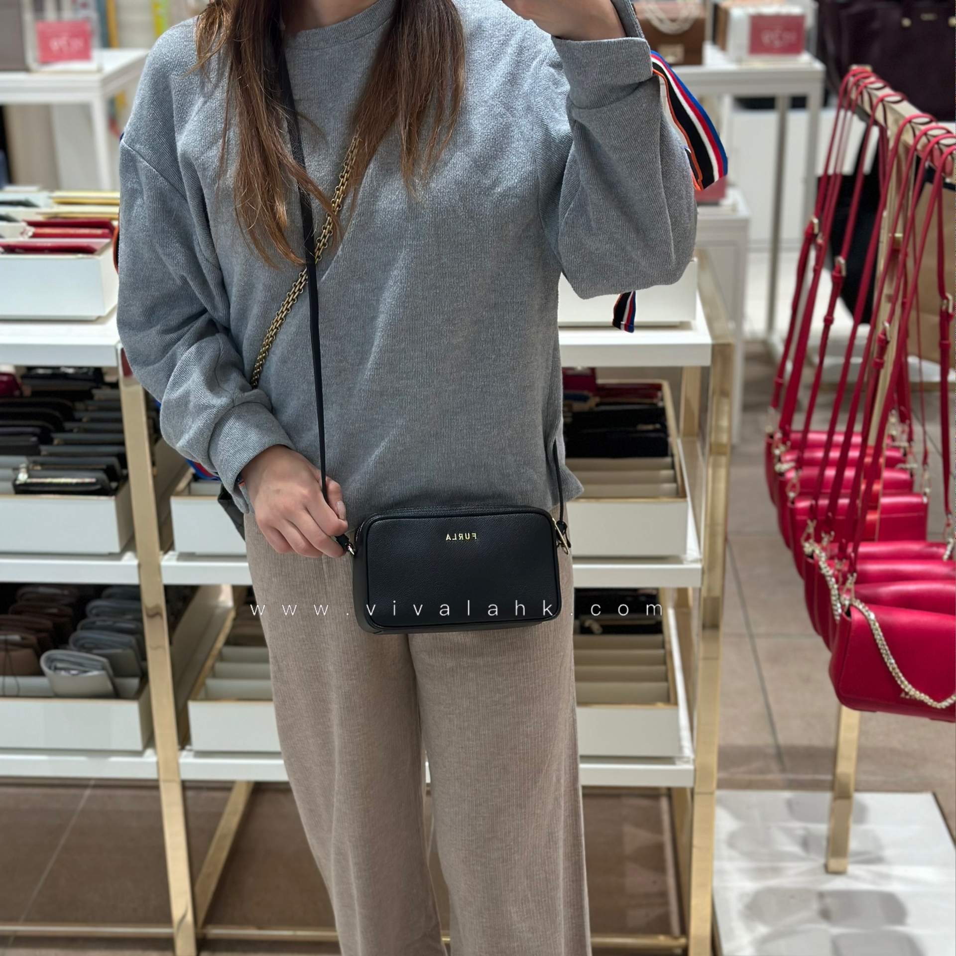 Furla - Lilli 雙拉鍊斜孭袋 (EK27LIL BX0306)