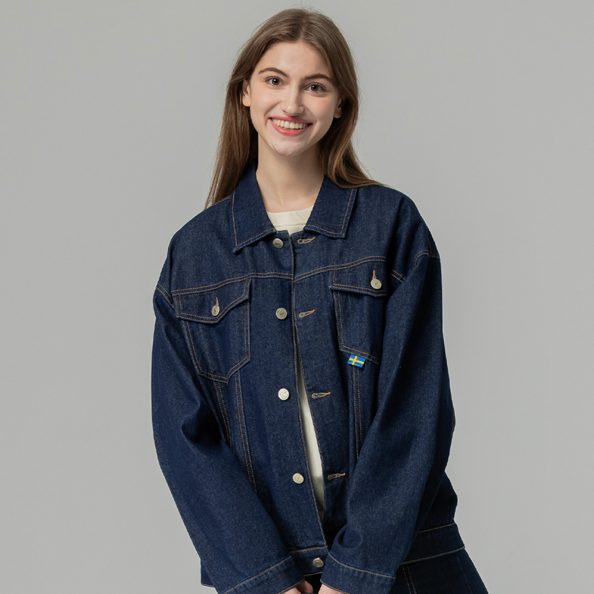 moz Sweden moose denim jacket + detachable vest