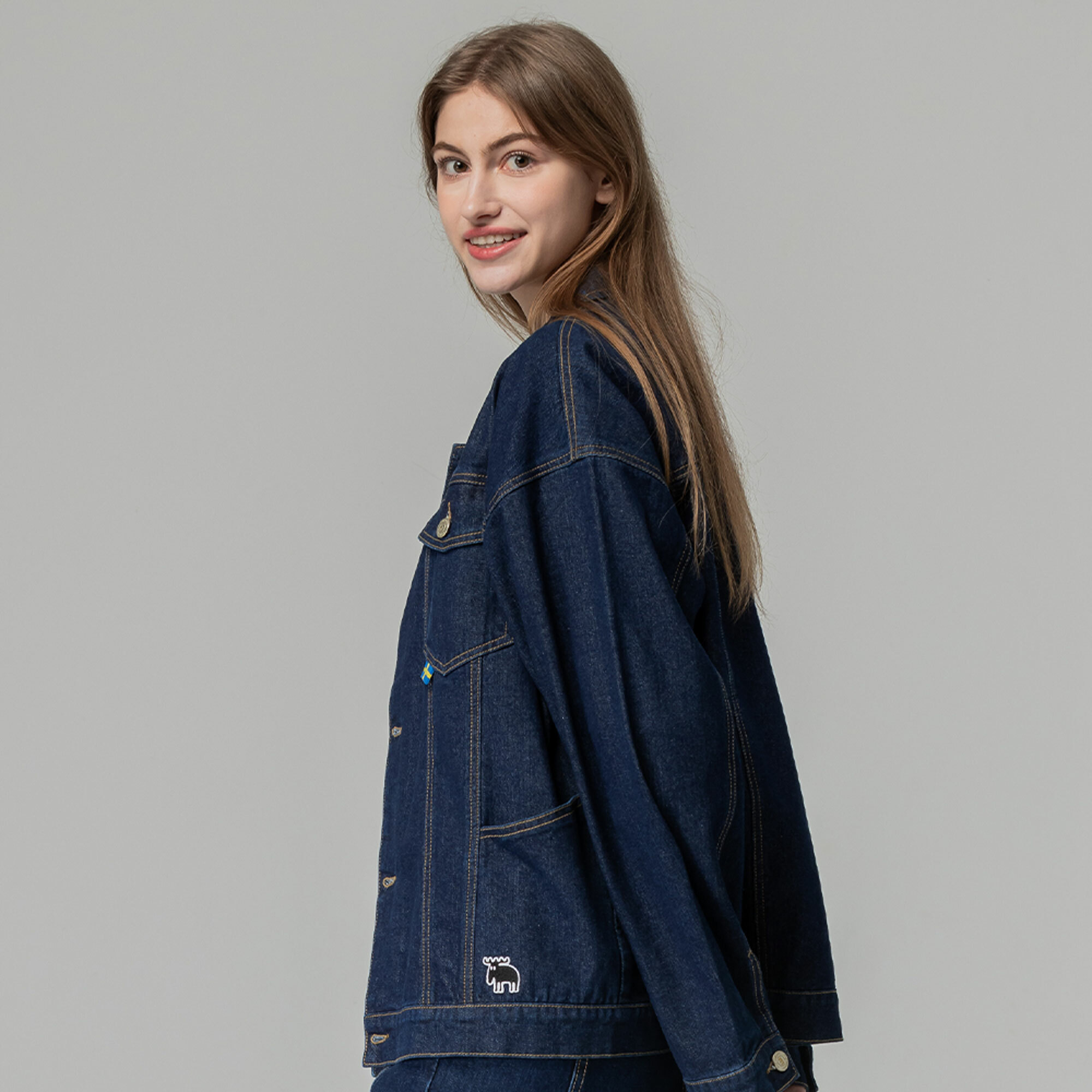 moz Sweden moose denim jacket + detachable vest