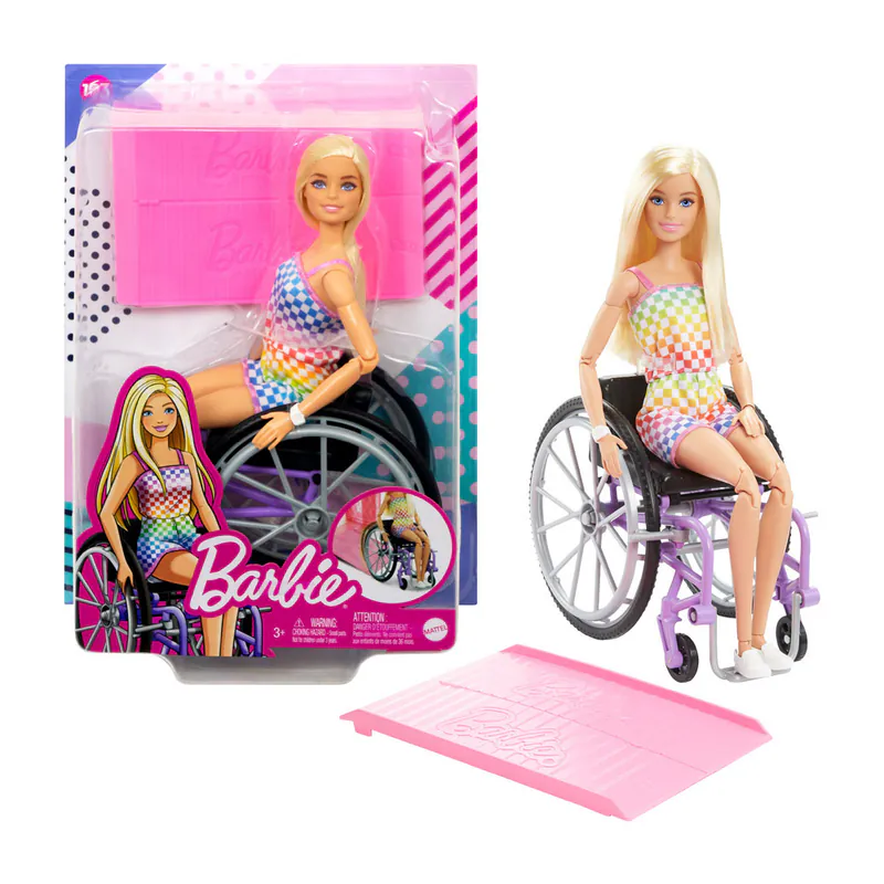 【MATTEL 美泰兒】芭比輪椅組合連娃娃