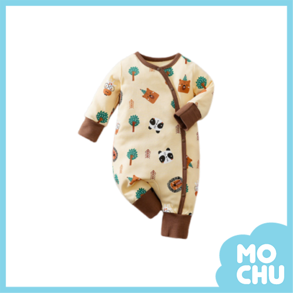 森林動物長袖連身衣