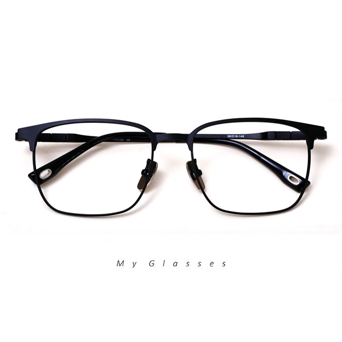 T172鈦紳士半框眼鏡