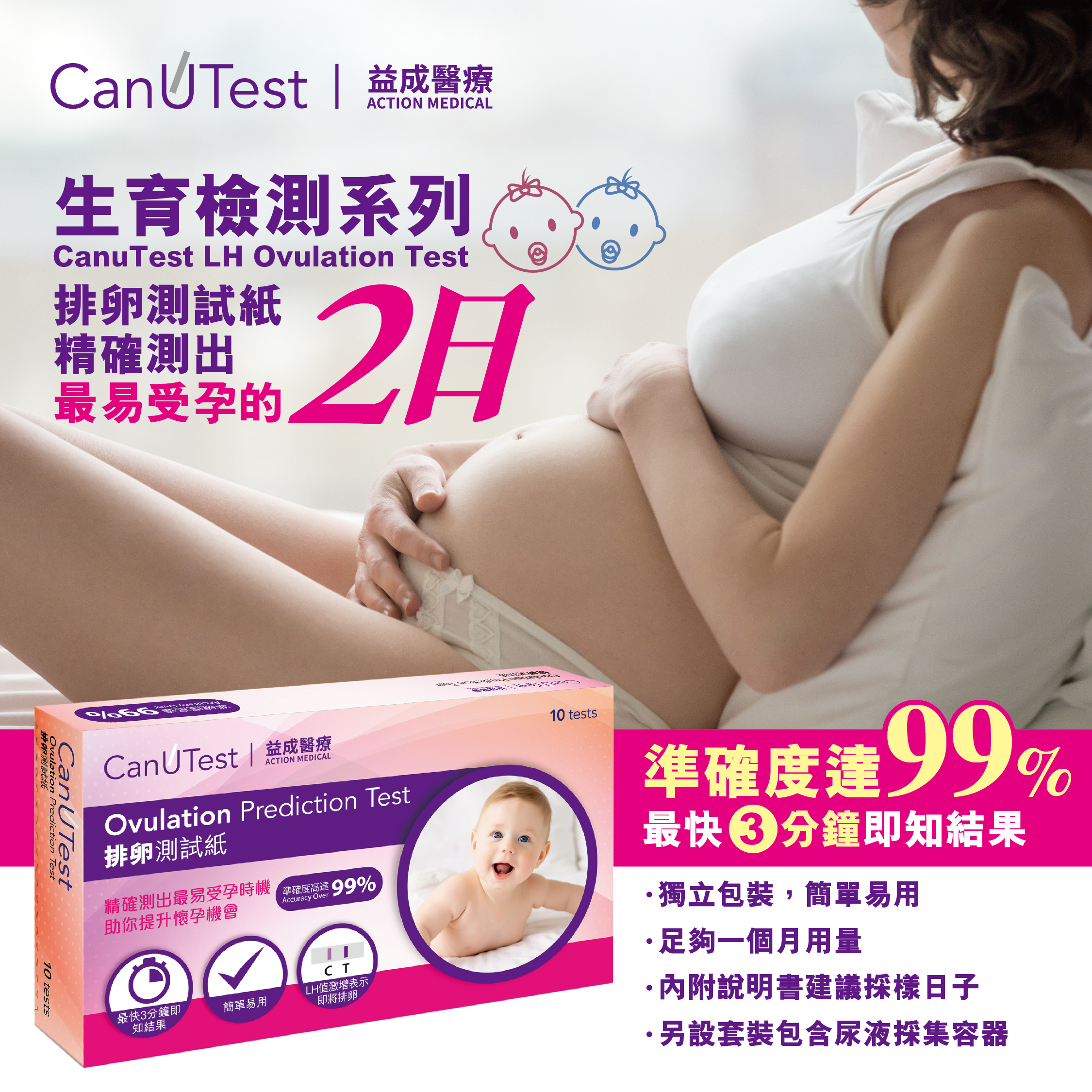 CanuTest 排卵測試紙 (10條)