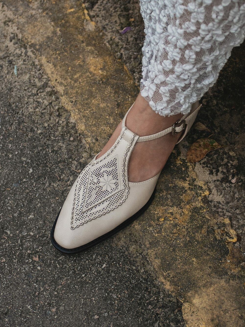 LB # Napoleon 𓆟 Hollow Laser-cut Mary Jane