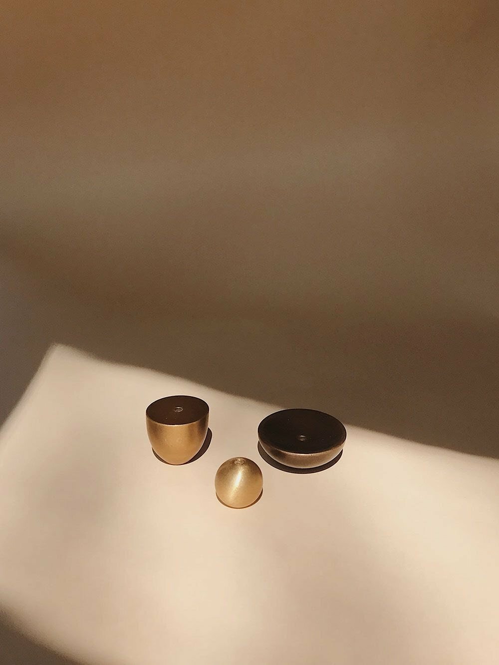 BODHA 香座＿黃銅刷紋＿球型