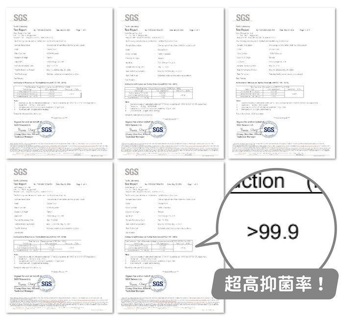 抗菌報告,超高抑菌率!