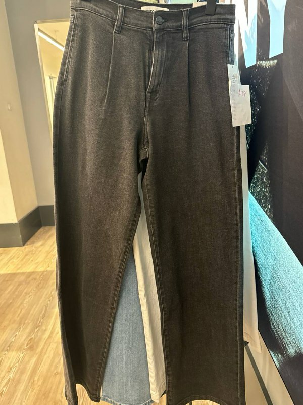 [S] DKNY WOMEN'S HIGH RISE FLARE JEANS,BLACK, DJ4M4053-18D (SD1111)