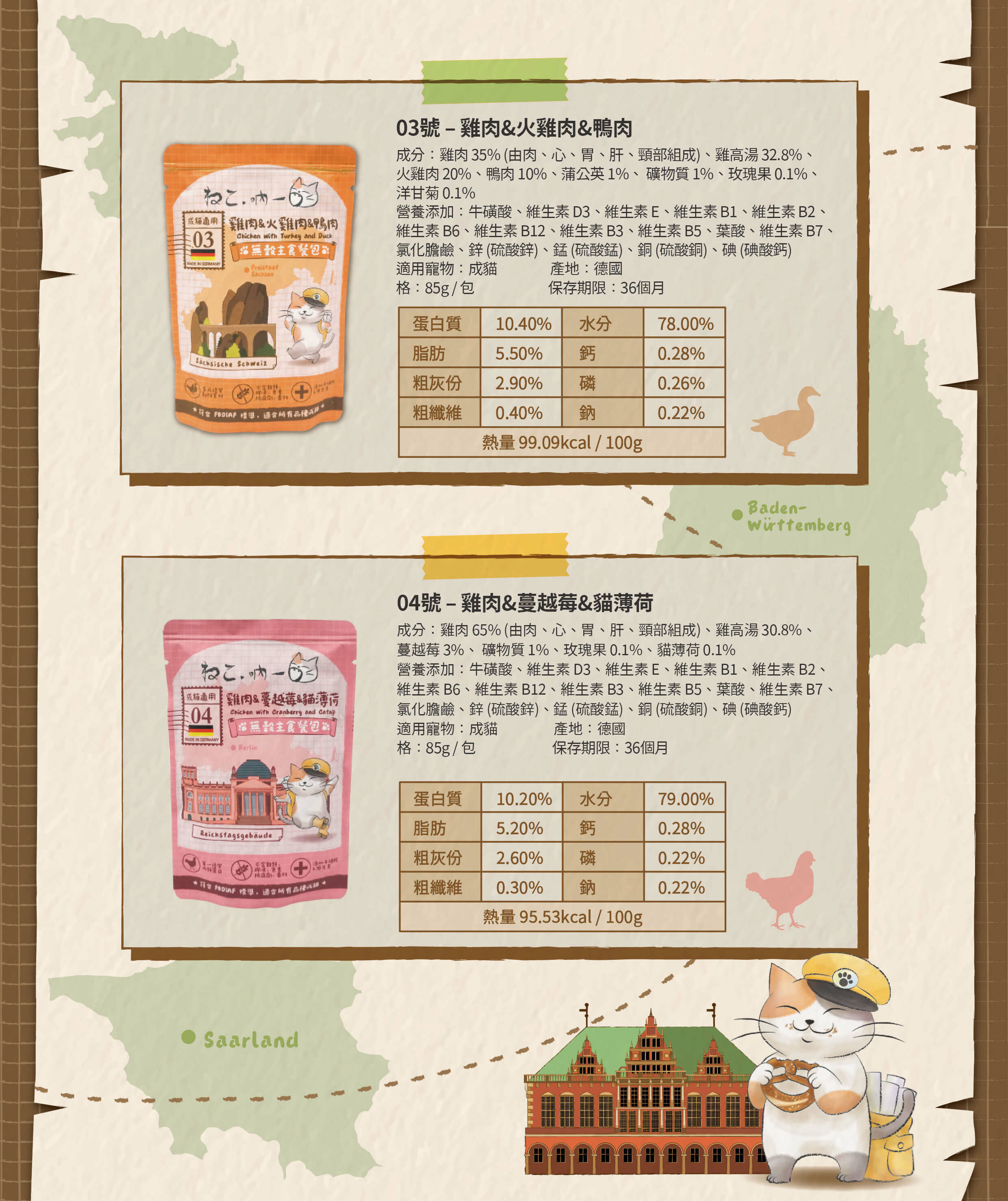 吶一口-德國無穀主食貓餐包