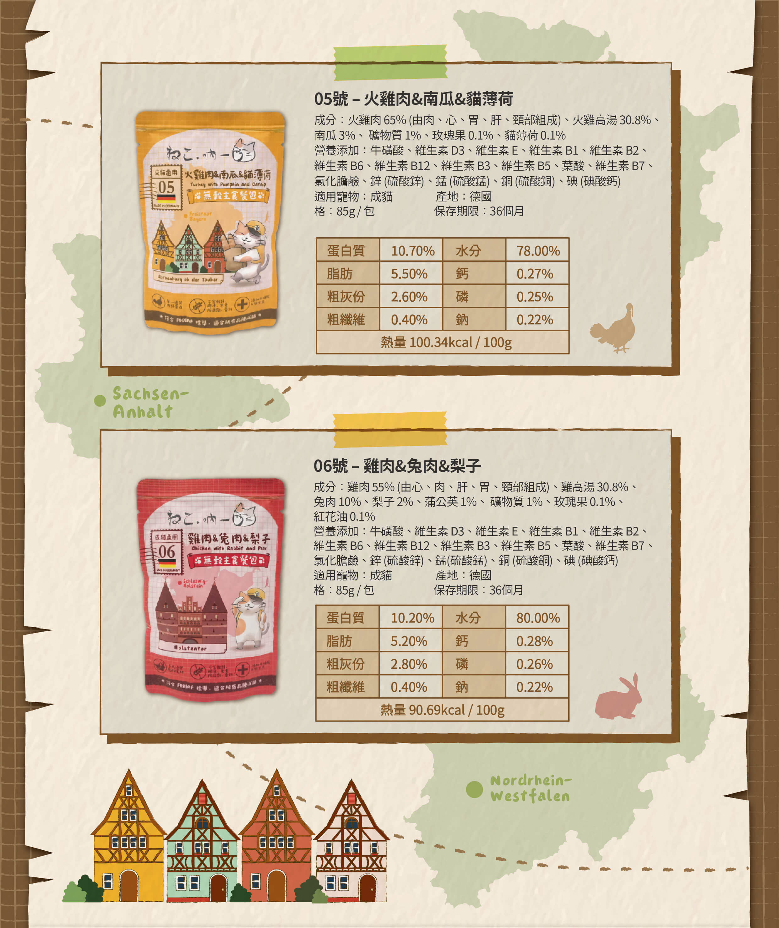 吶一口-德國無穀主食貓餐包