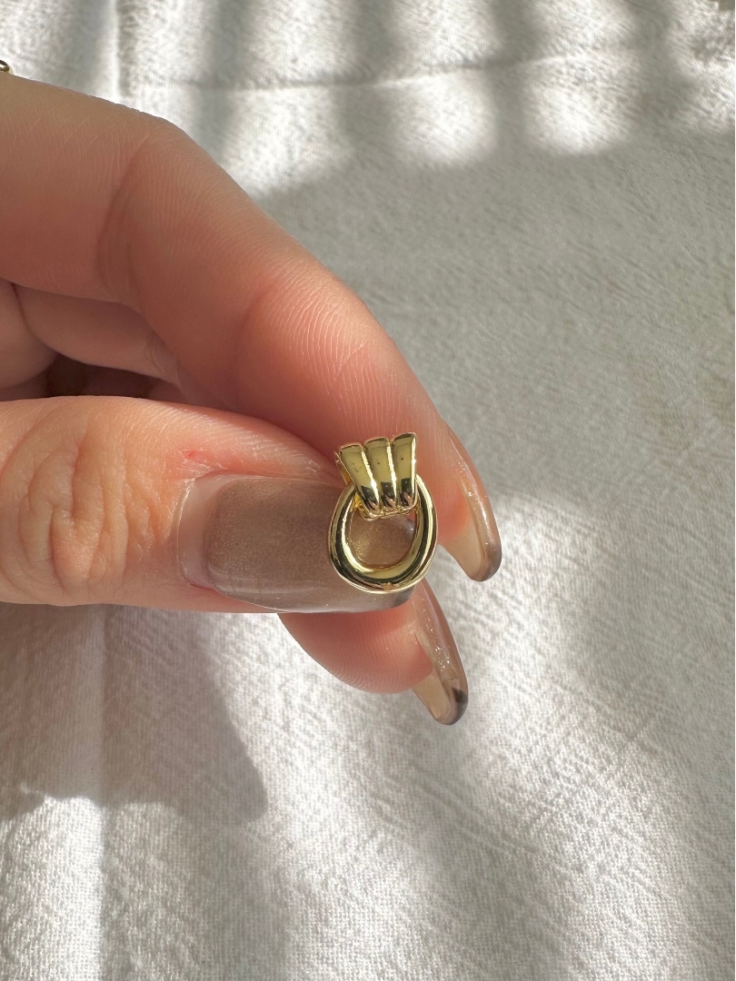 S925 door knocker pierce