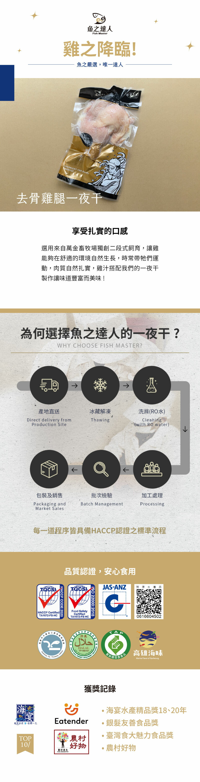 去骨雞腿一夜干介紹圖