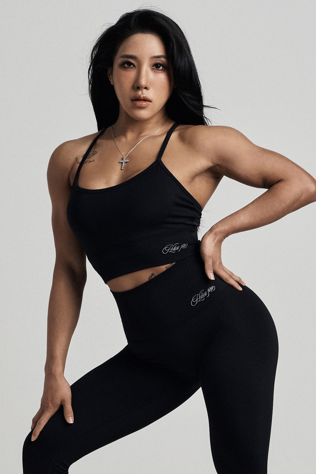 HDEX Stitchwork High Tension Y-Back Bra Top - BLACK