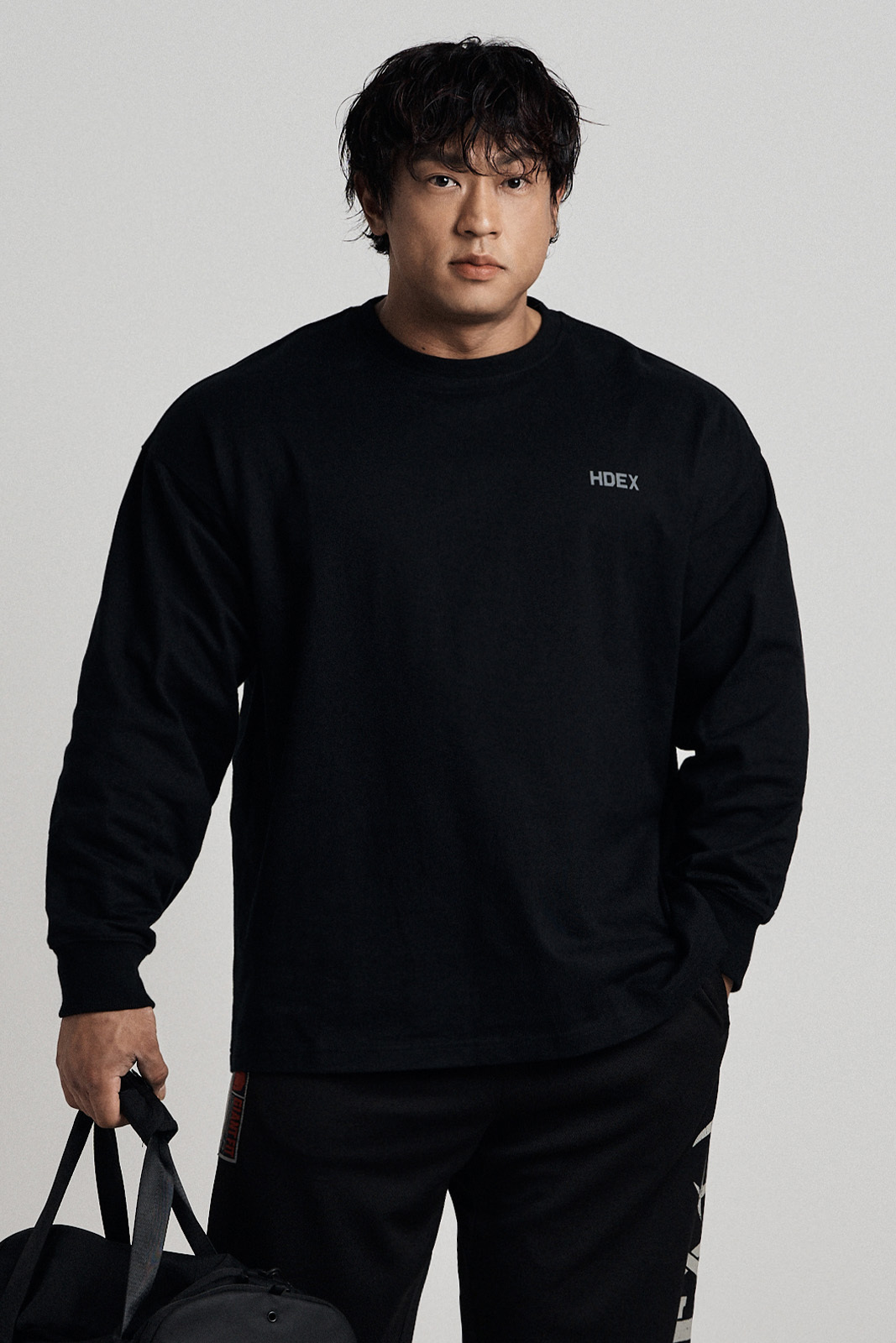 HDEX Frame Giant Fit Long Sleeve - BLACK