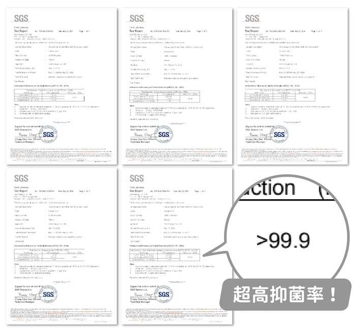 抗菌報告,超高抑菌率!