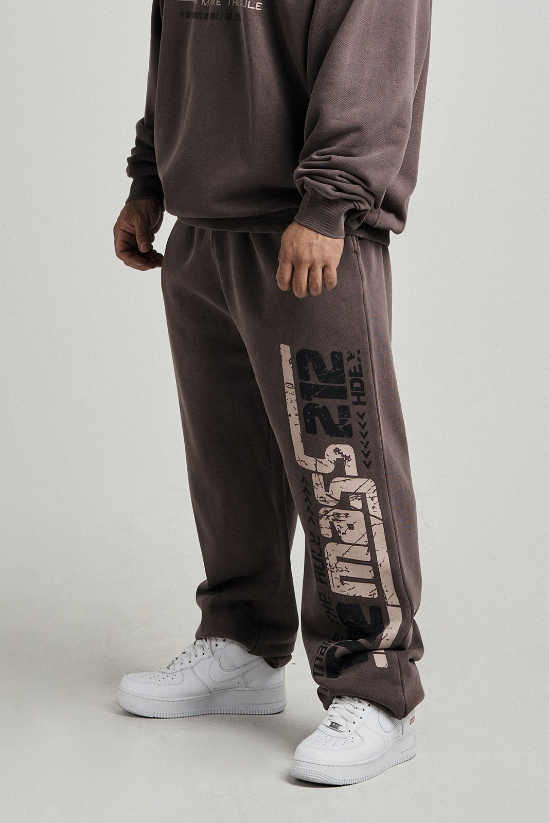 HDEX Dermas 212 Pigment Jogger Sweatpants - PIGMENT BROWN