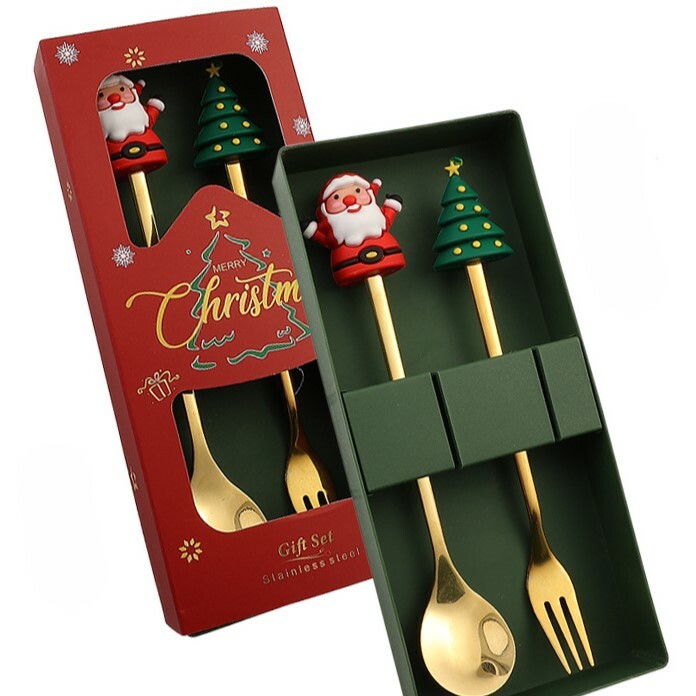 《3485》聖誕餐具禮盒(一組2入)