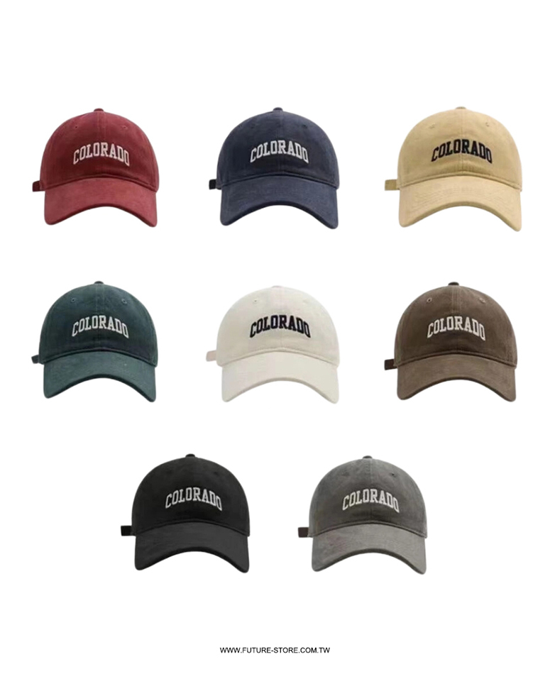 COLORADO刺繡小臉棒球帽 老帽