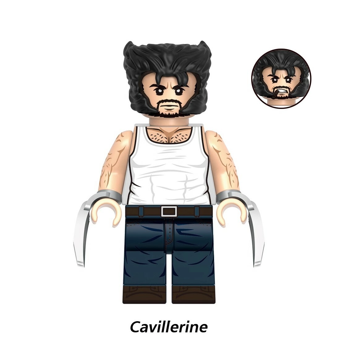 Cavillrine Wolverine Marvel Super Heroes Custom Minifigs Minifigures Fit Lego G0177 GH0605