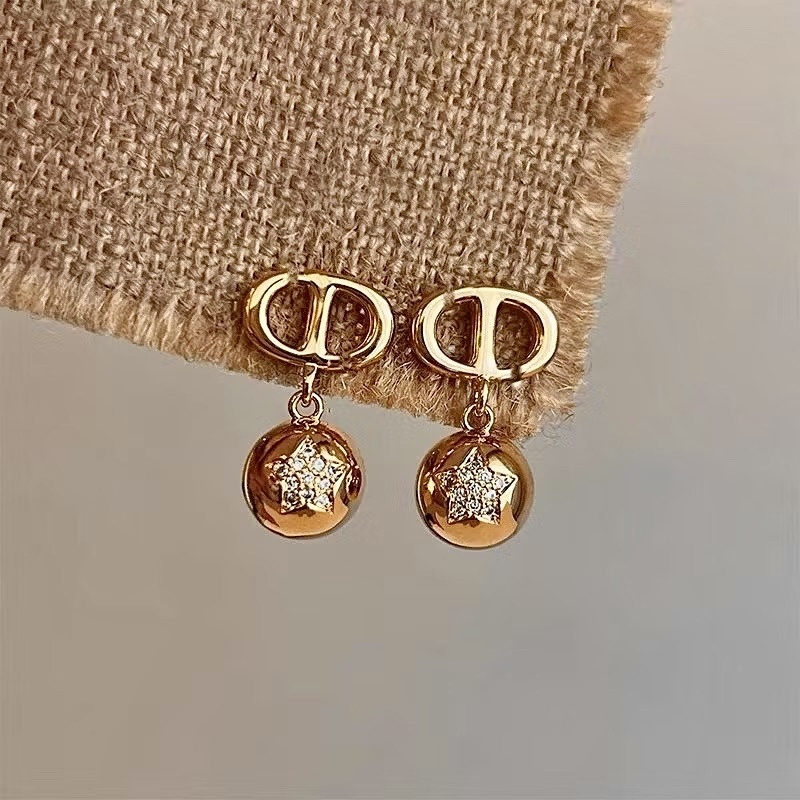 gold低奢雙D金燦燦星空珍金球墜