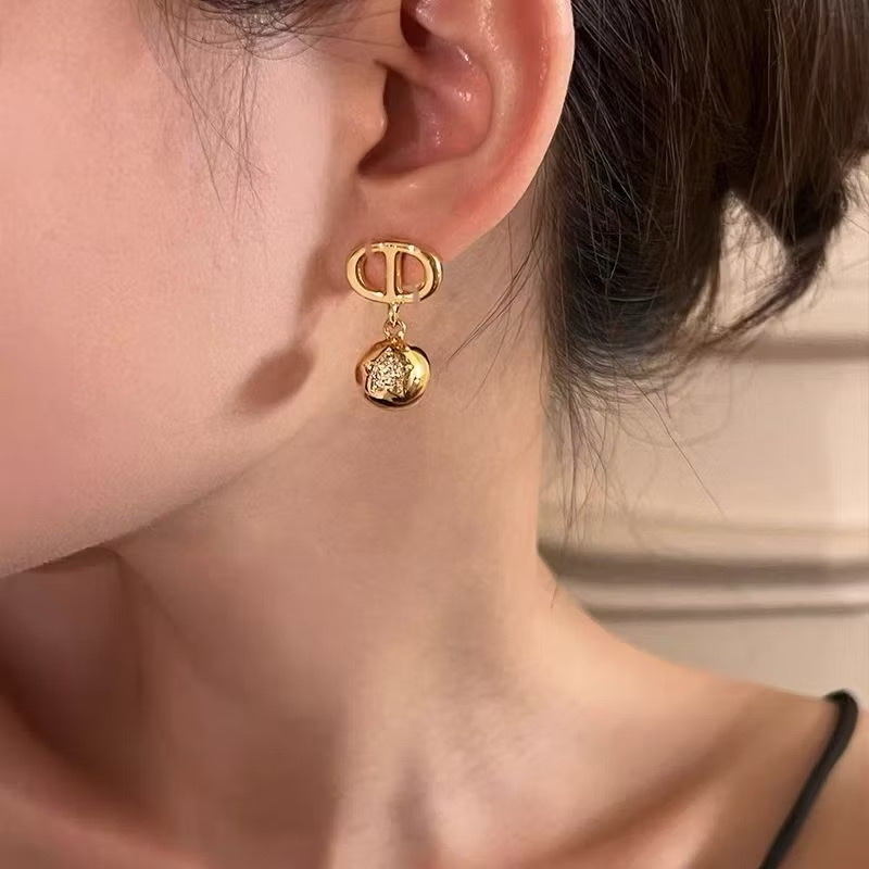 gold低奢雙D金燦燦星空珍金球墜