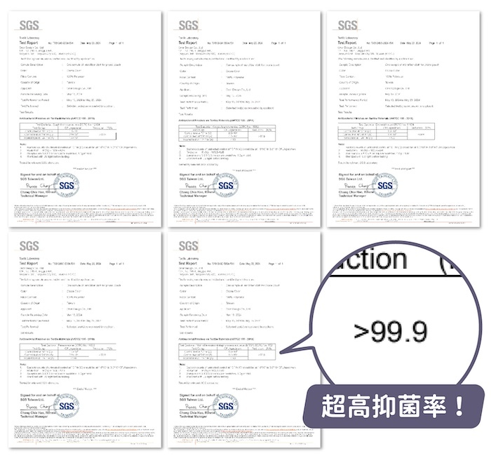 抗菌報告,超高抑菌率!