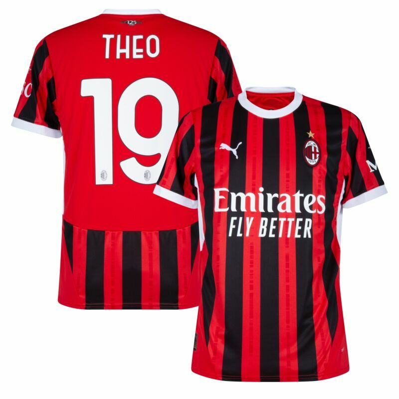 2024 AC Milan Home Shirt with Nameset (雙號碼)