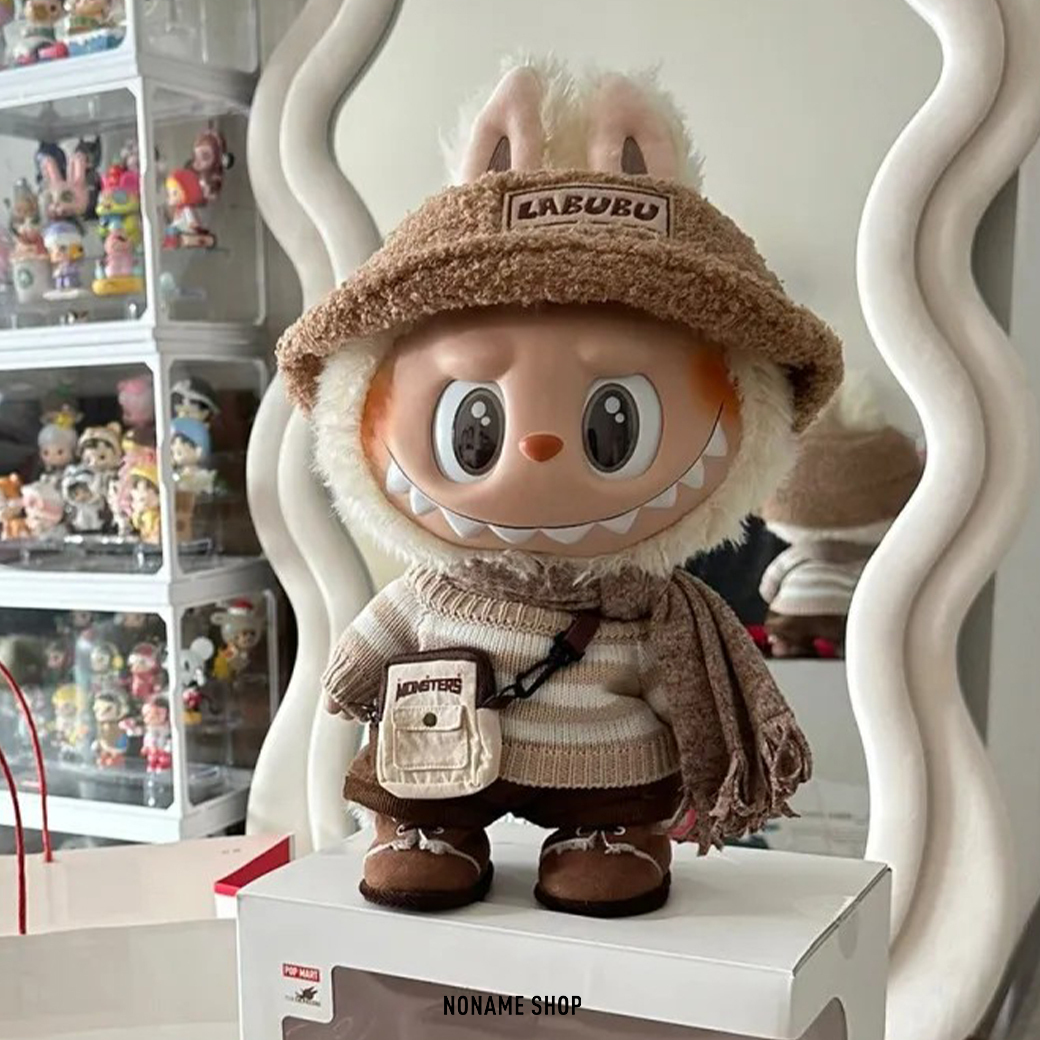 POP MART 泡泡瑪特THE MONSTERS LABUBU DRESS BE LATTE 搪膠毛絨公仔