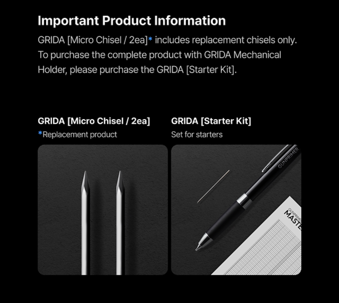 Gunprimer Grida 刻線筆替換針兩支裝