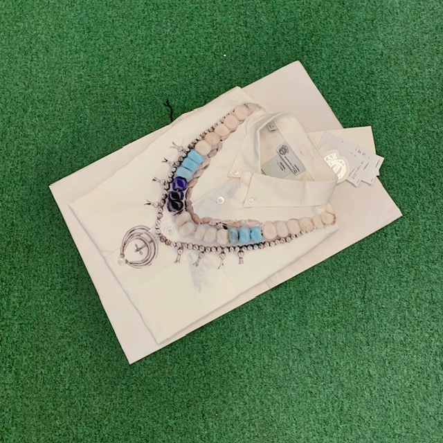 VISVIM INYAN NECKLACE SHIRT L/S (GIZA) - WHITE SIZE 1 IN STOCK NOW (現貨發售中)