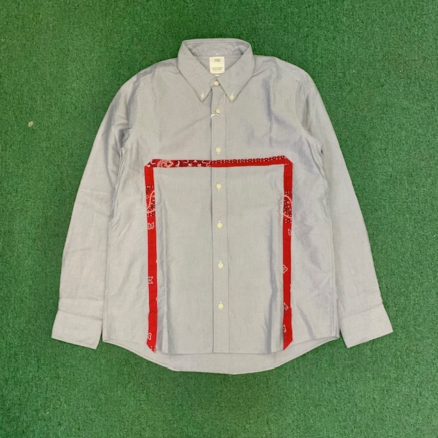 VISVIM V+V 5 NATION SHIRT L/S (GIZA OX) - NAVY SIZE 2 IN STOCK NOW (現貨發售中)