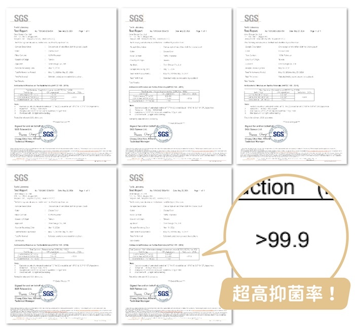 抗菌報告,超高抑菌率!