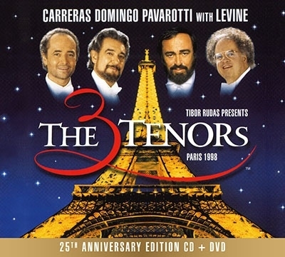 Carreras, Domingo, Pavarotti With Levine – The Three Tenors In Paris 1998 (25th Anniversary Edition) CD+DVD