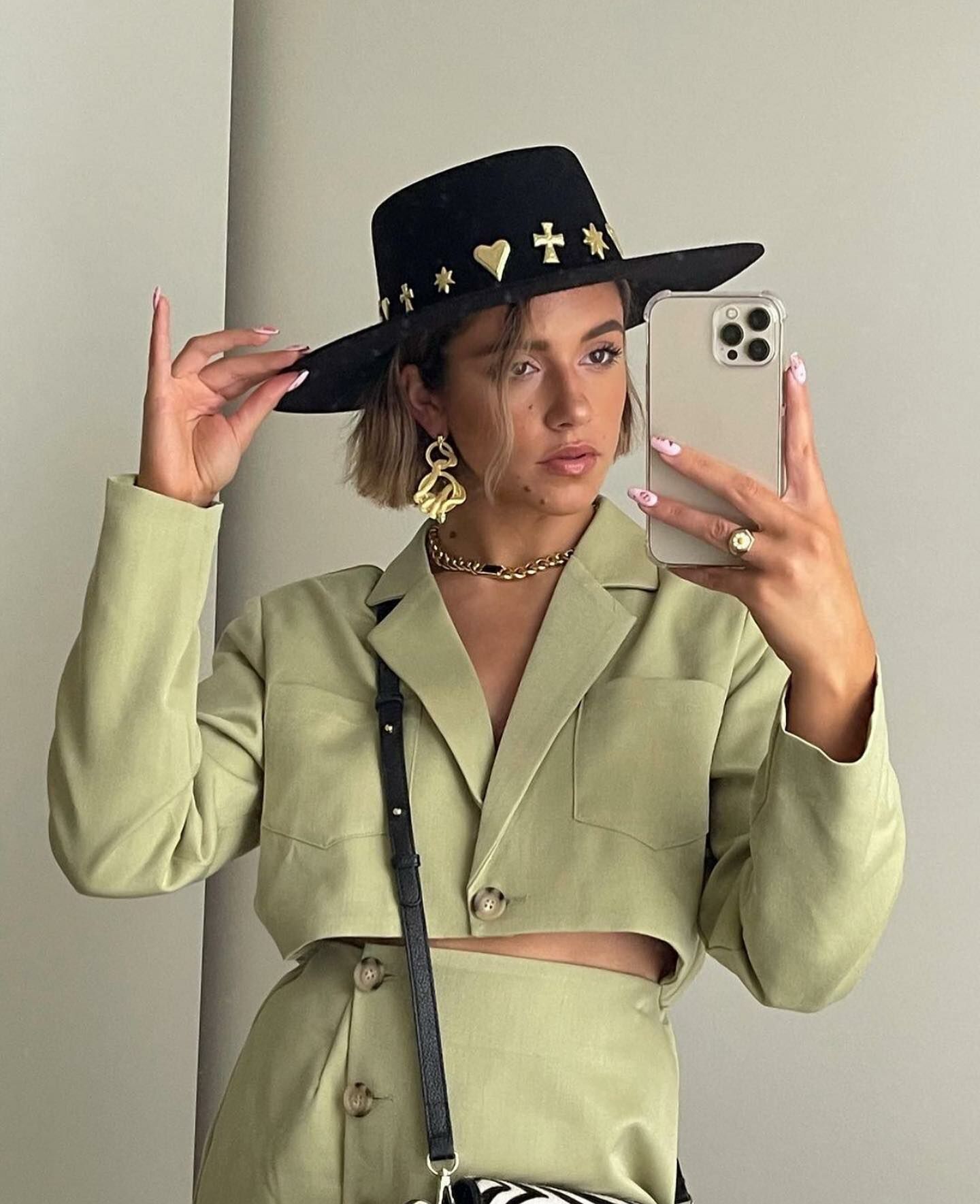 Celestial Boater 黑色金飾紳士帽