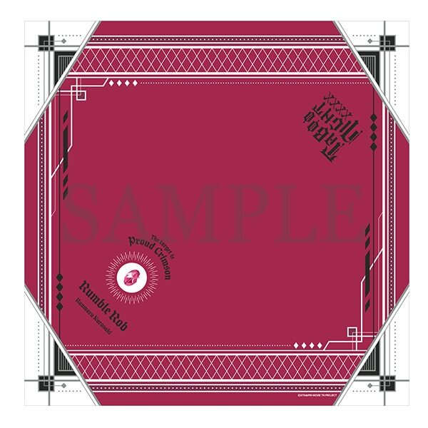 劇場版 歌之☆王子殿下♪ TABOO NIGHT XXXX刺繡手帕-黒崎蘭丸