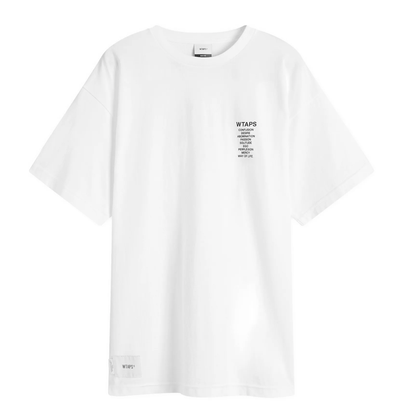 WTAPS STM06S Ingredients Spec SS Tee- White